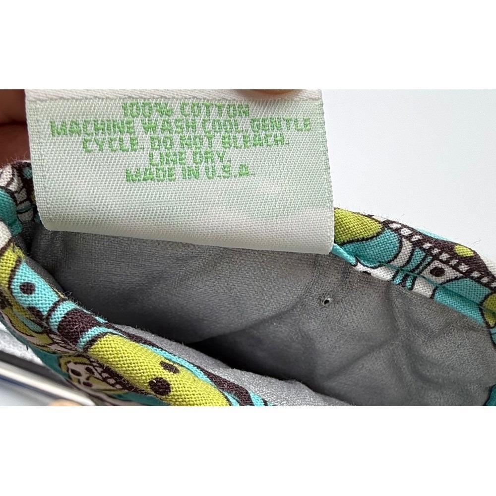Vera Bradley Quilted Cotton Curling Iron Cover Teal Green‎ Floral Paisley USA - Picture 3 of 6
